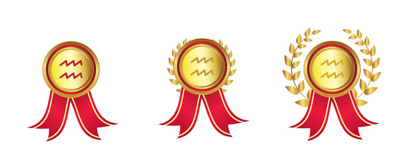 Sternzeichen - Wassermann - Auszeichnungen - Medaillen