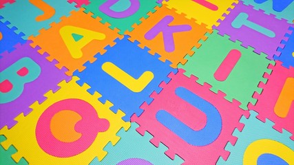 alphabet floor mat