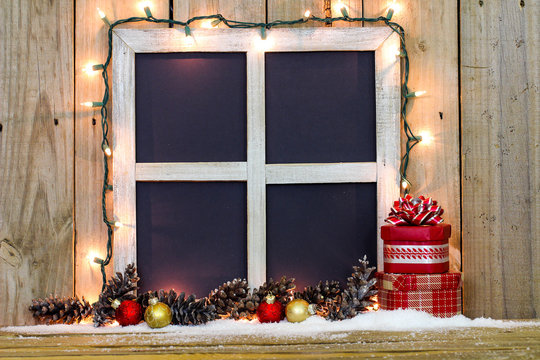 rustic window frame for pictures