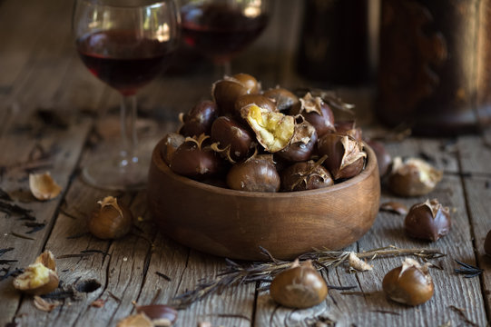 Roasted Chestnuts with Port Wine