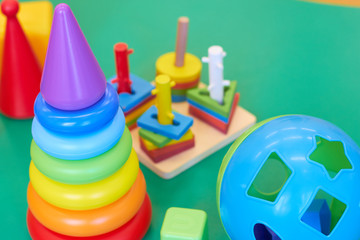  children's toys on the table