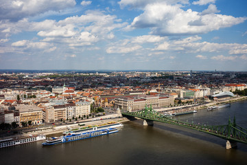 Fototapeta na wymiar City of Budapest Cityscape Aerial View