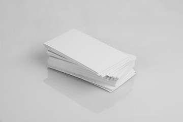 Blank White Business Card Mockup