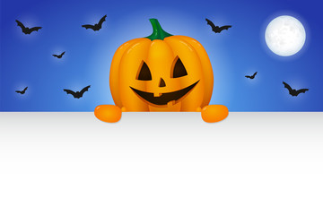Halloween background with copyspace. Vector.