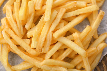 Closeup of yummy french fries