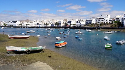 Fototapeta na wymiar Arrecife, village de pêcheurs à Lanzarote - Les Canaries