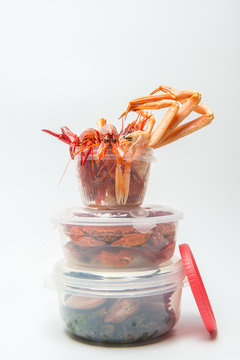 Tupper deluxe with seafood