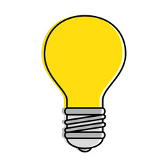 bulb light isolated icon