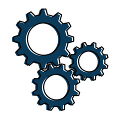 gear machine isolated icon