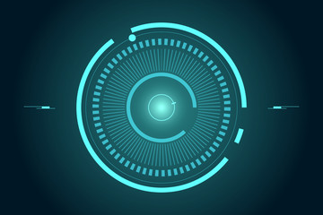 Abstract  technology  background.  Data transfer. Vector illustration. Energy transfer. Trendy geometric elements. Design.