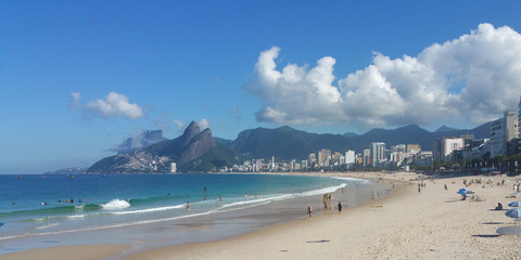 Ipanema beach in Rio de Janeiro Brazil