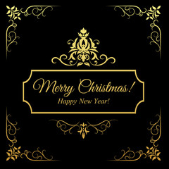 Stylish Merry Christmas card