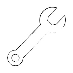 wrench key isolated icon