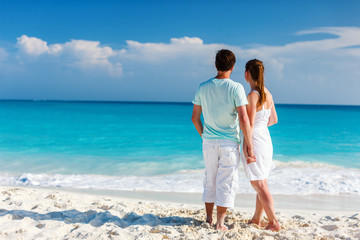 Couple at tropical beach