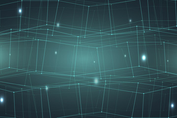 Abstract  technology  background.  Data transfer. Vector illustration. Energy transfer. Trendy geometric elements. Design.