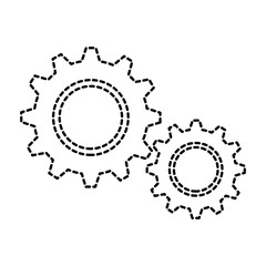 gear machine isolated icon