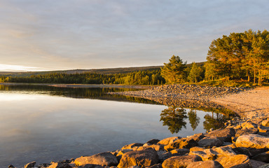 Mitternachtssonne in Nordschweden