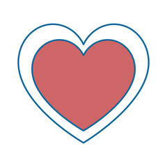 heart love silhouette icon