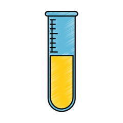 tube test laboratory isolated icon