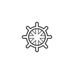 ship navigate wheel icon