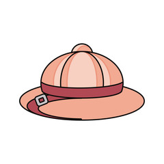 safari hat  vector illustration