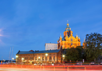 Obraz premium Uspensky Cathedral Hilsinki Finland