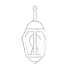 park lantern isolated icon