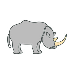 rhino  vector illustration