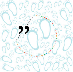  Quotation Mark Speech Bubble. Quote sign icon. Abstract background.