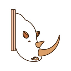 animal trophy  vector illustration