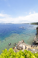 沖縄県恩納村真栄田岬のダイビングスポット青の洞窟