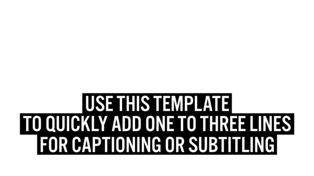 Quick Animate Up Captions