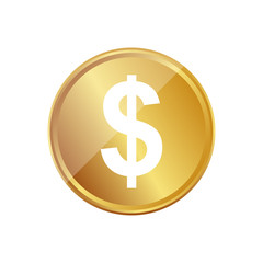Gold Münze - Dollar - Währung