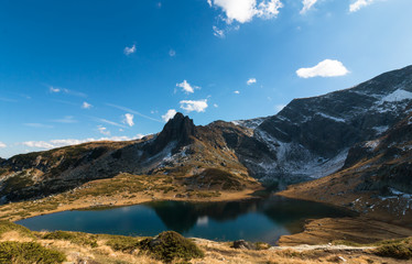 The Twin Lake - the largest in the area of the Seven Rila Lakes. Bulgaria