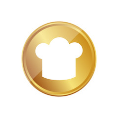 Gold Münze - Kochmütze