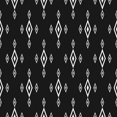 Rhombuses seamless pattern, traditional geometric ornament texture