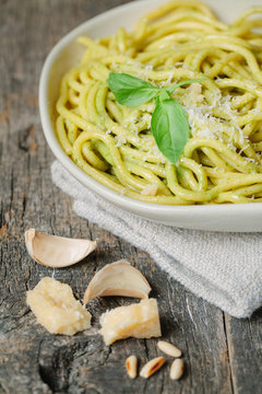 Pasta with pesto