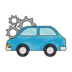 car vehicle with gears