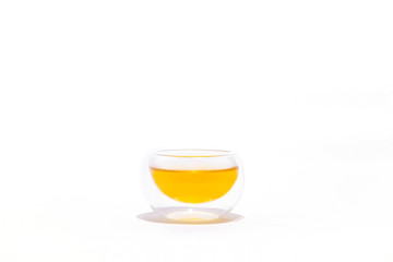 Tea cup with green tea