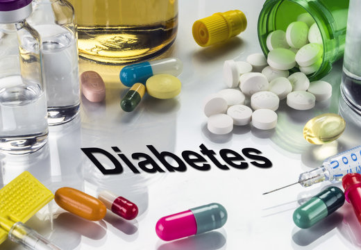  Diabetes, Medicines As Concept Of Ordinary Treatment, Conceptual Image 