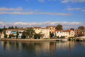 Architectural style in Aigues Mortes, Camrague, France