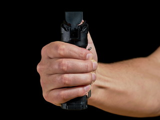 self defense - aiming pepper spray