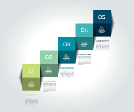 Template, diagram, chart, timeline, Infographic staircase step business vector design.
