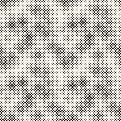 Modern Stylish Halftone Texture. Endless Abstract Background With Random Size Squares. Vector Seamless Squares Mosaic Pattern.