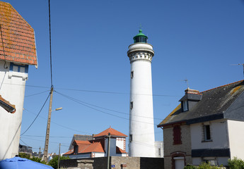 Leuchtturm in Port Maria, Quiberon, Bretagne