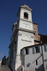 Obraz premium The church of Trinita dei Monti , Rome, Italy.