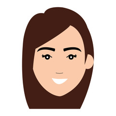 beautiful woman head avatar character