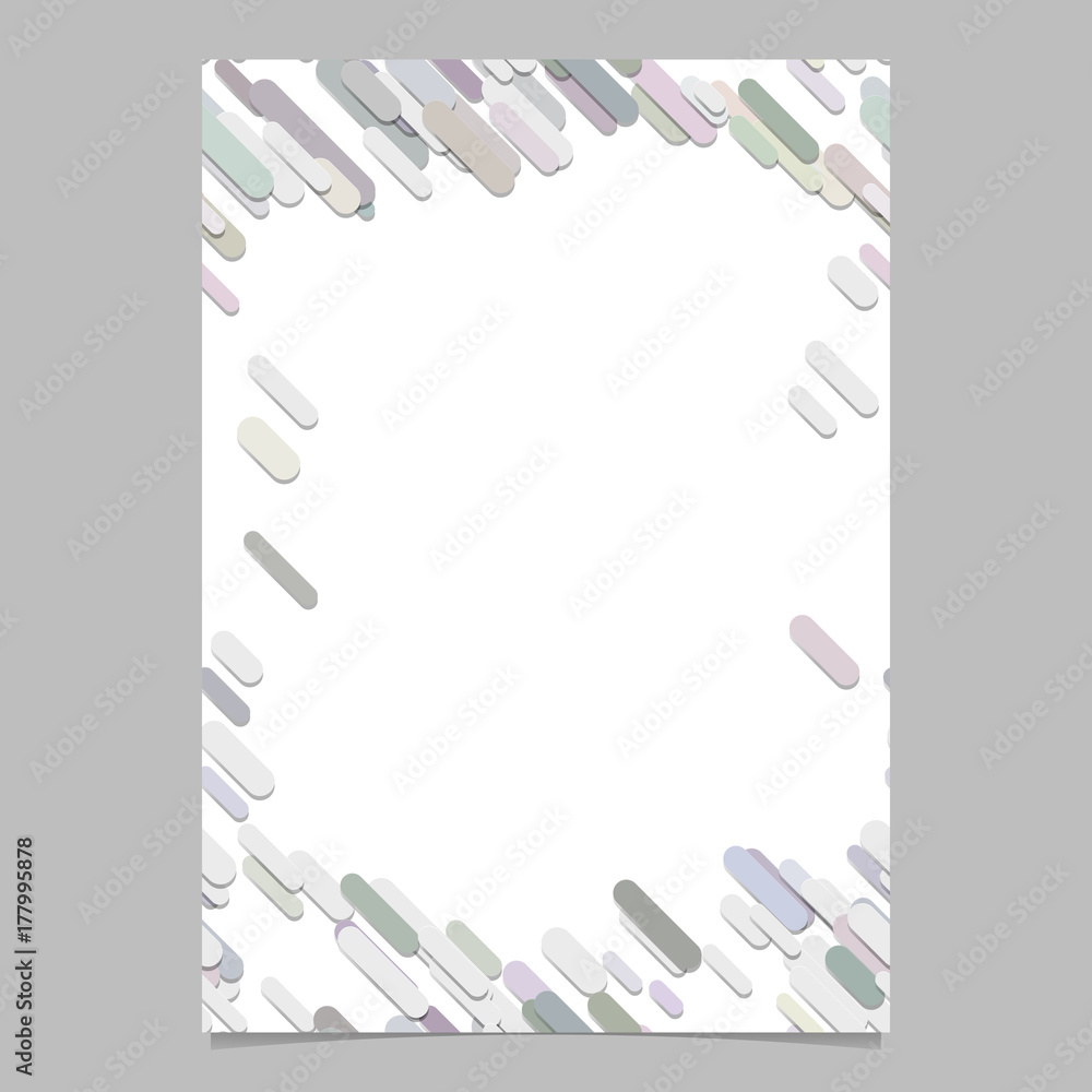 Aufkleber chaotic diagonal rounded stripe pattern page template - digital vector stationery background graphic