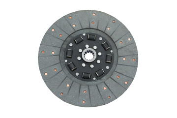 Car clutch plate isolated on a white background.