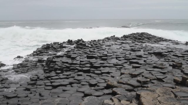 Giants Causeway In Northern Ireland, County Antrim